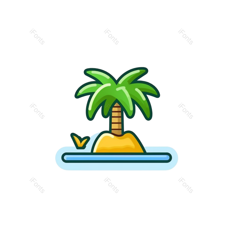 图标图片,元素元素,岛屿PNG,夏天免抠素材